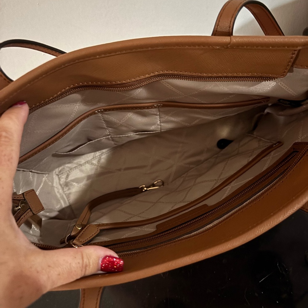 Michael Kors Blush and Brown Tote - Picture 3 of 3